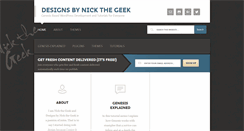Desktop Screenshot of designsbynickthegeek.com