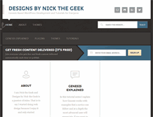 Tablet Screenshot of designsbynickthegeek.com